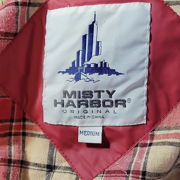 MISTY HARBOR Red Hooded All‎ Weather Jacket Medium - Picture 9 of 9
